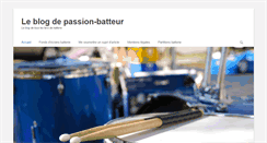 Desktop Screenshot of blog.passion-batteur.com