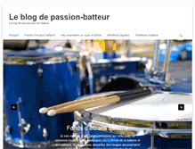 Tablet Screenshot of blog.passion-batteur.com